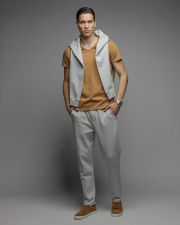 BROWN MEN'S SHORT SLEEVE T-SHIRT