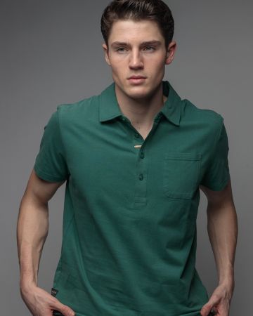 PETROLKÉK MEN'S SHORT SLEEVE POLO SHIRT 1D26SS4074SS0105