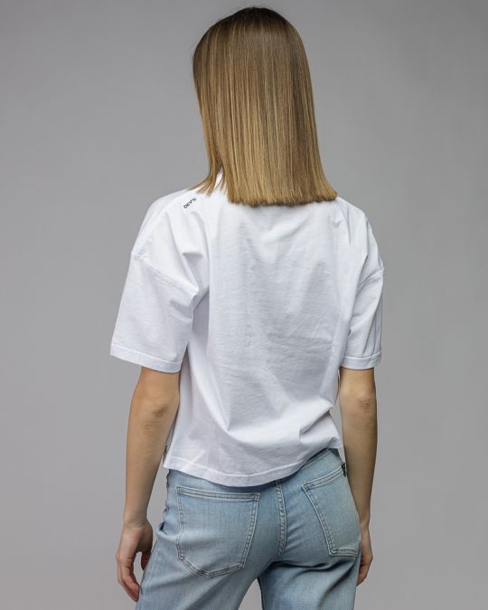 WHITE WOMEN'S SHORT SLEEVE T-SHIRT 2D26SS4526SS0105