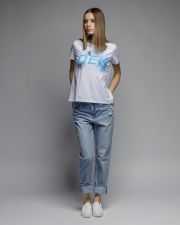 WHITE WOMEN'S SHORT SLEEVE T-SHIRT