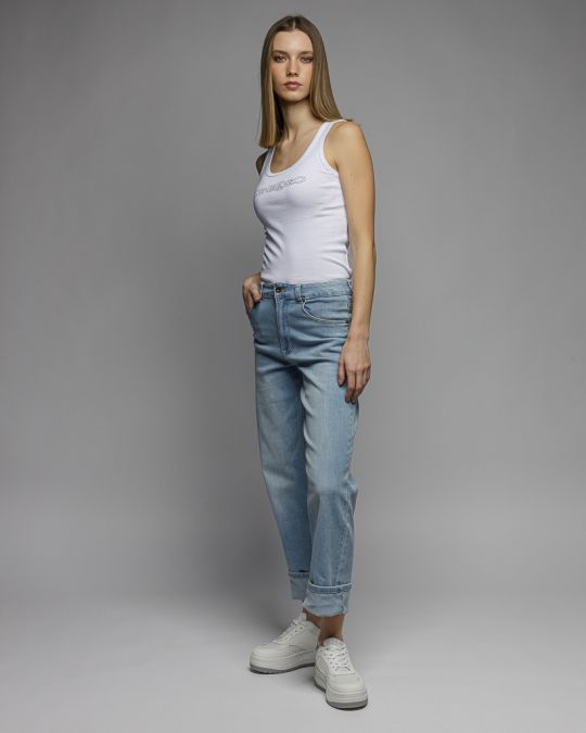 FEHÉR NŐI TOP 2D26SS4506SL3305