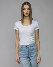 WHITE WOMEN'S SHORT SLEEVE T-SHIRT