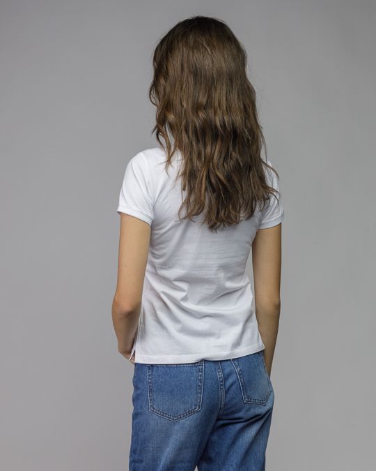 WHITE WOMEN'S SHORT SLEEVE T-SHIRT 2D26SS4530SS0105