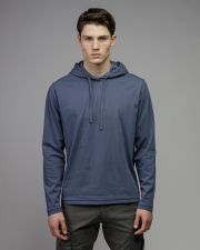 BLUE MEN'S LONG SLEEVE T-SHIRT