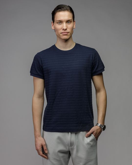 BLUE MEN'S SHORT SLEEVE T-SHIRT 1D26SS4016SS0101