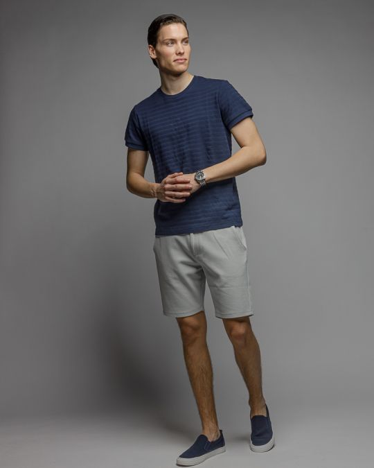 BLUE MEN'S SHORT SLEEVE T-SHIRT 1D26SS4016SS0101