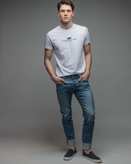 WHITE MEN'S SHORT SLEEVE T-SHIRT 1D26SS4018SS0105