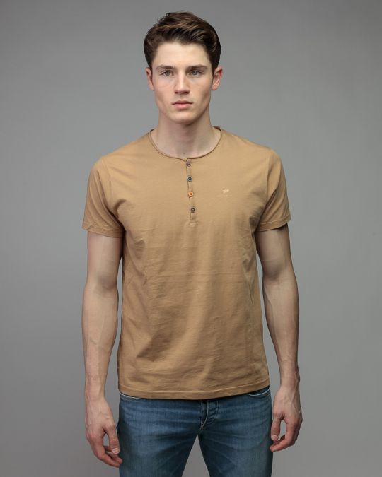 BROWN MEN'S SHORT SLEEVE T-SHIRT 1D26SS4019SS0105