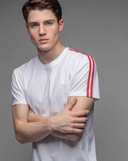 WHITE MEN'S SHORT SLEEVE T-SHIRT 1D26SS4021SS0405