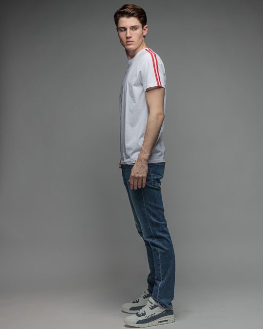 WHITE MEN'S SHORT SLEEVE T-SHIRT 1D26SS4021SS0405