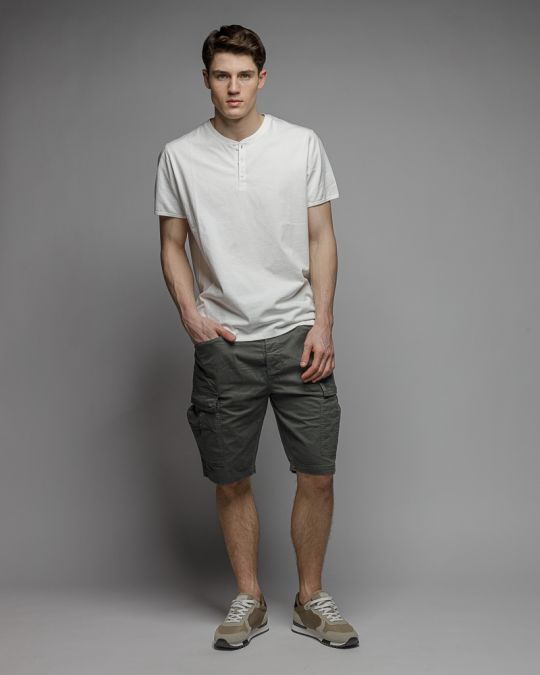 WHITE MEN'S SHORT SLEEVE T-SHIRT 1D26SS4023SS0105