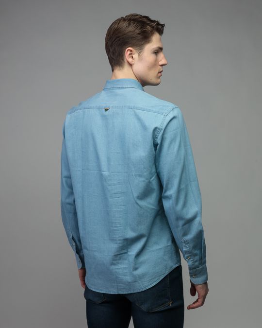 BLUE MEN'S SHIRT 1D26SS5003LS1301