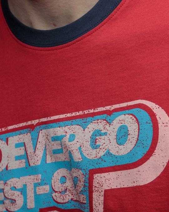 RED MEN'S SHORT SLEEVE T-SHIRT 1D26SS4024SS0105