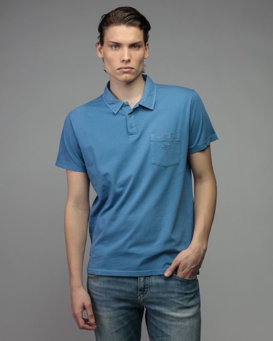KÉK FÉRFI RÖVID UJJÚ PÓLÓ 1D26SS4025SS0106