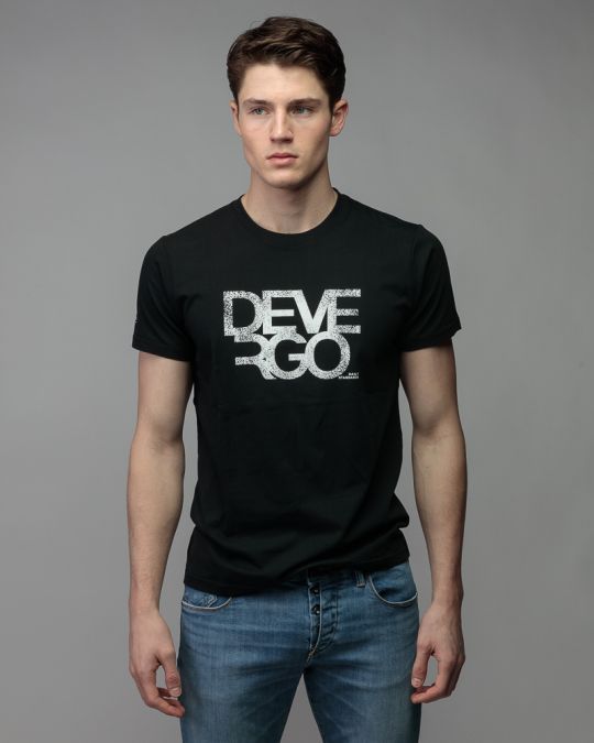 BLACK MEN'S SHORT SLEEVE T-SHIRT 1D26SS4033SS0105