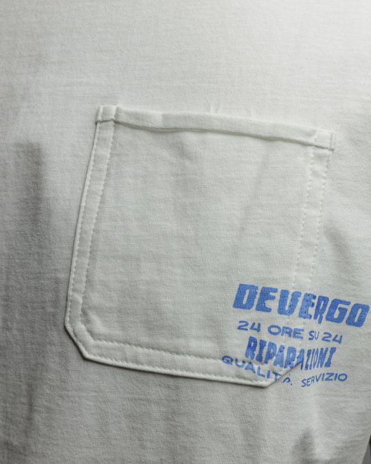 WHITE MEN'S SHORT SLEEVE T-SHIRT 1D26SS4046SS0105