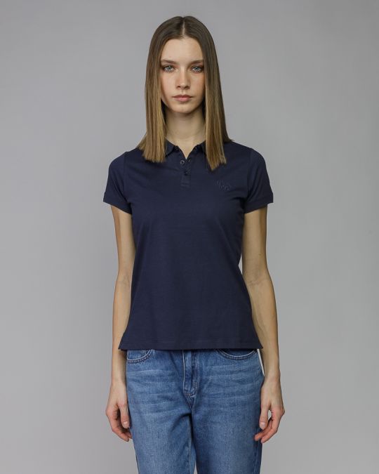 KÉK NŐI RÖVID UJJÚ PÓLÓ 2D26SS4528SS0105