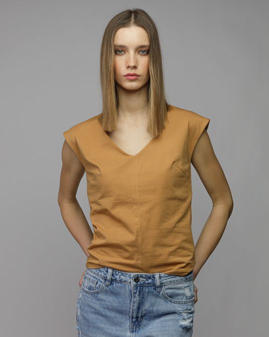 YELLOW WOMEN'S TOP 2D26SS4531SL0205