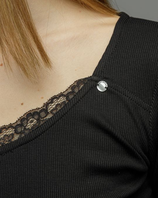 FEKETE NŐI HOSSZÚ UJJÚ PÓLÓ 2D26SS4550LS3305