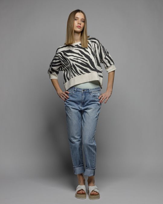 BLACK WOMEN'S SWEATSHIRT 2D26SS4590SS0705