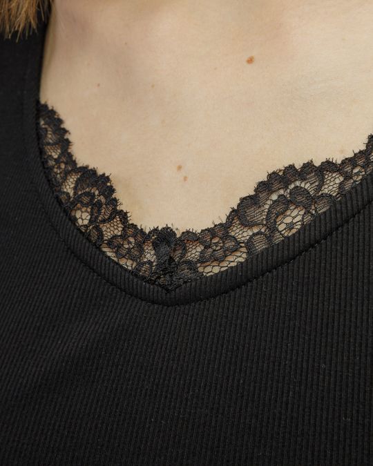 FEKETE NŐI RÖVID UJJÚ PÓLÓ 2D26SS4520SS3305