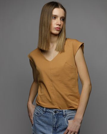 SÁRGA NŐI TOP 2D26SS4531SL0205