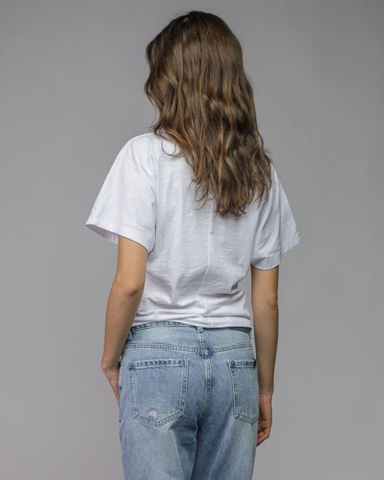 WHITE WOMEN'S SHORT SLEEVE T-SHIRT 2D26SS4537SS0105