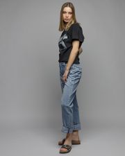 BLACK WOMEN'S SHORT SLEEVE T-SHIRT