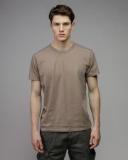 BROWN MEN'S SHORT SLEEVE T-SHIRT