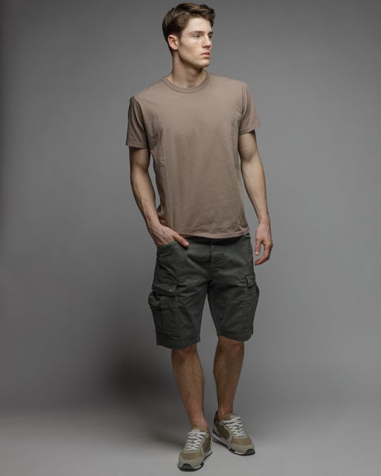 BROWN MEN'S SHORT SLEEVE T-SHIRT 1D26SS4020SS0106