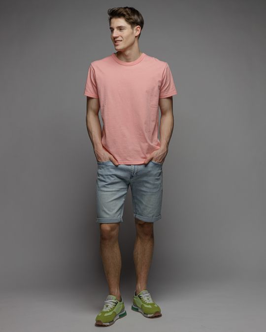 PINK MEN'S SHORT SLEEVE T-SHIRT 1D26SS4020SS0106