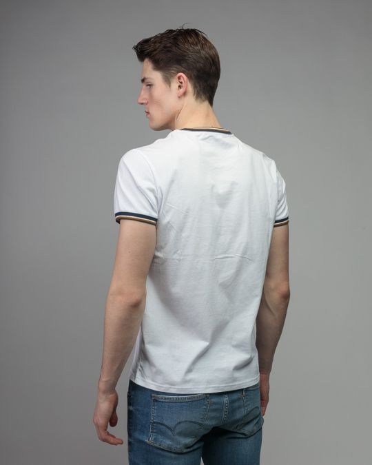 WHITE MEN'S SHORT SLEEVE T-SHIRT 1D26SS4036SS0105