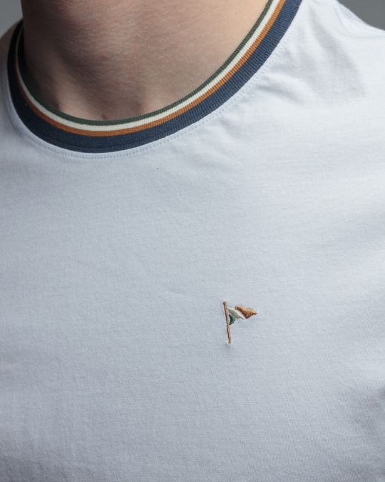 WHITE MEN'S SHORT SLEEVE T-SHIRT 1D26SS4036SS0105