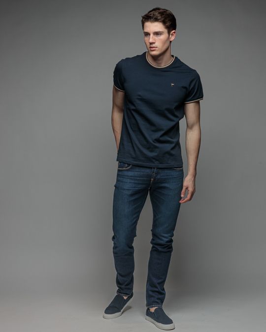 KÉK FÉRFI RÖVID UJJÚ PÓLÓ 1D26SS4036SS0105