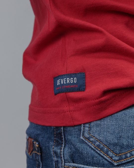 RED MEN'S SHORT SLEEVE T-SHIRT 1D26SS4038SS0105