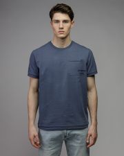 BLUE MEN'S SHORT SLEEVE T-SHIRT