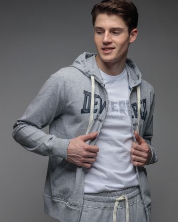 SZÜRKE FÉRFI CIPZÁRAS PULÓVER 1D26SS4084KA0705