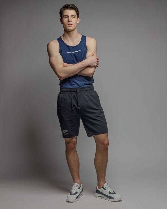 BLACK MEN'S SHORTS 1D26SS1110MP0705