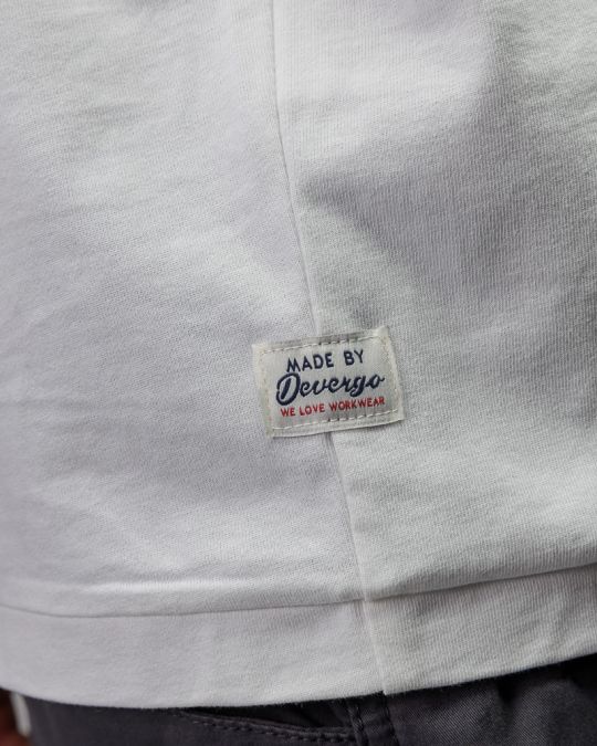 WHITE MEN'S LONG SLEEVE T-SHIRT 1D26SS4004LS0105