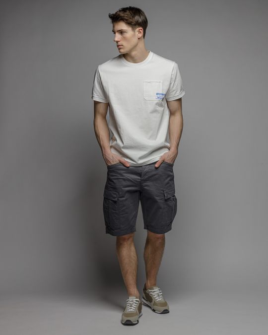 WHITE MEN'S SHORT SLEEVE T-SHIRT 1D26SS4046SS0105