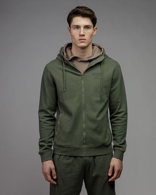 KHAKI FÉRFI CIPZÁRAS PULÓVER 1D26SS4083KA0706