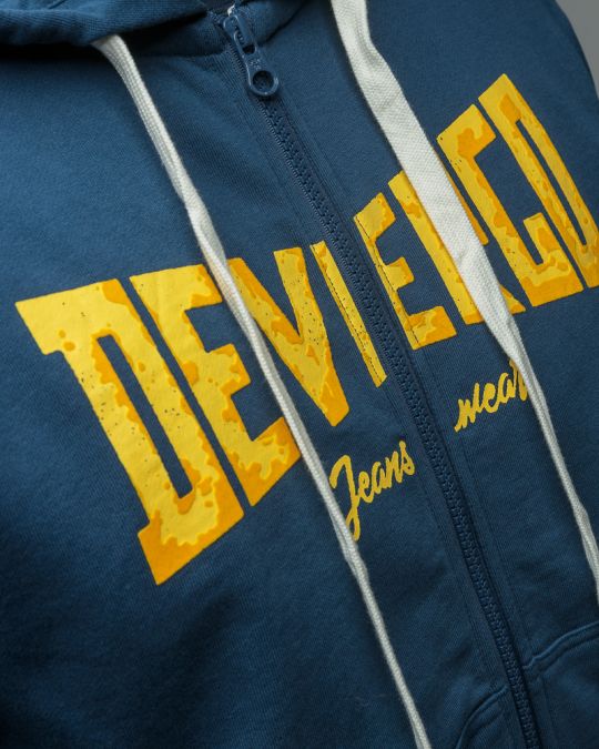 KÉK FÉRFI CIPZÁRAS PULÓVER 1D26SS4084KA0705