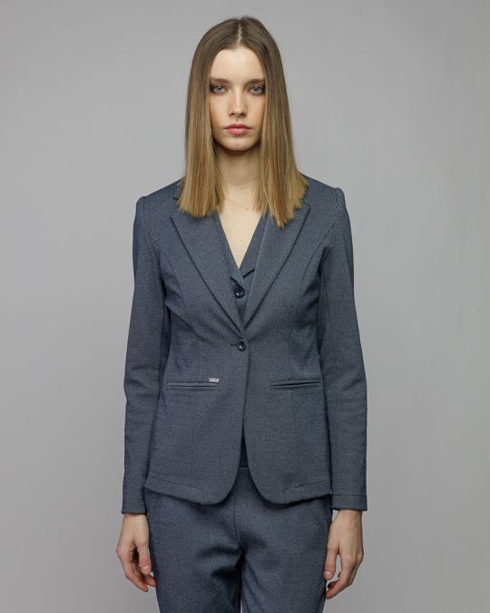 BLUE WOMEN'S BLAZER 2D26SS7503KA0705