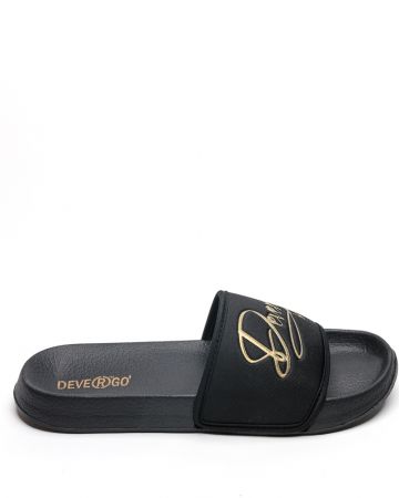 BLACK WOMEN'S SLIPPERS  - PETRA DE26SS2520EV SR