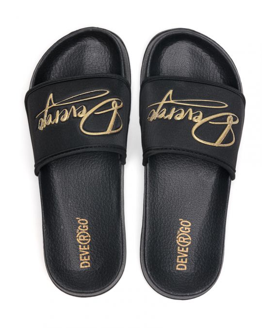 BLACK WOMEN'S SLIPPERS  - PETRA DE26SS2520EV SR