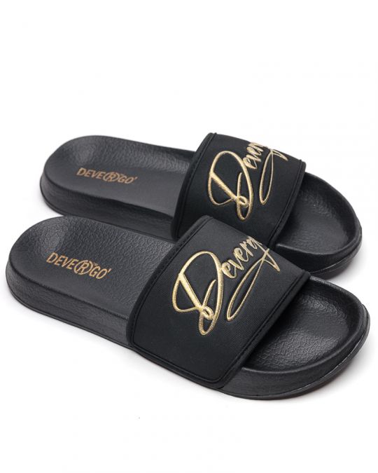 BLACK WOMEN'S SLIPPERS  - PETRA DE26SS2520EV SR