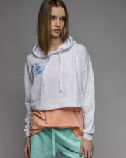 WHITE WOMEN'S SWEATSHIRT