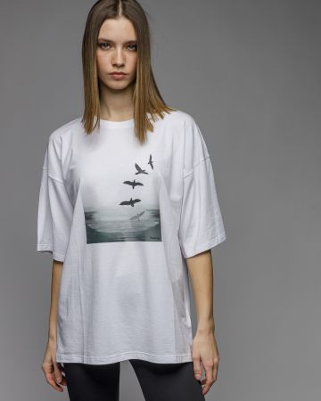 FEHÉR NŐI RÖVID UJJÚ PÓLÓ 2D26SS4524SS0105