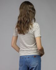 BEIGE WOMEN'S SHORT SLEEVE T-SHIRT