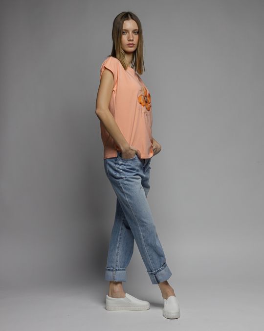 RÓZSASZÍN NŐI TOP 2D26SS4517SL0105